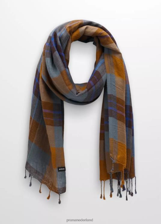 prAna accessoires VP06P701 vrouwen skylan sjaal blauw verweerd