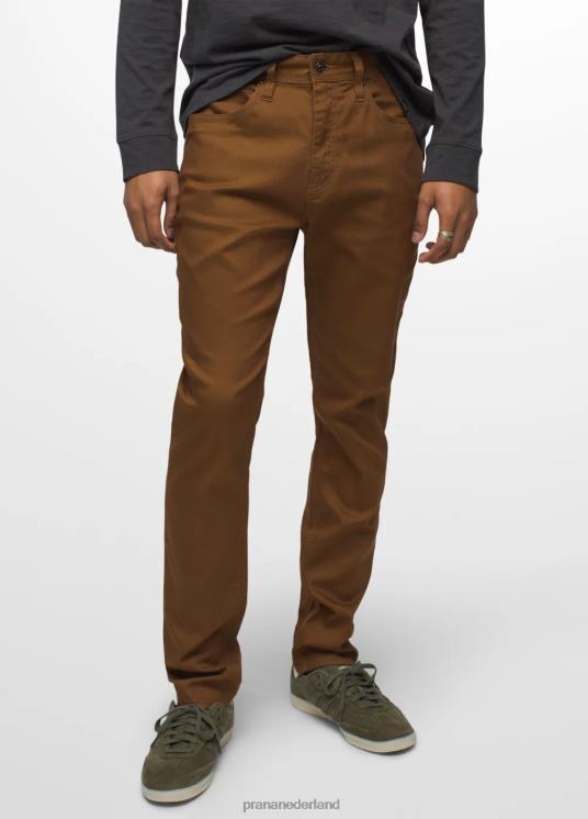 prAna bodems VP06P976 Heren bridger slanke, taps toelopende jeans sepia