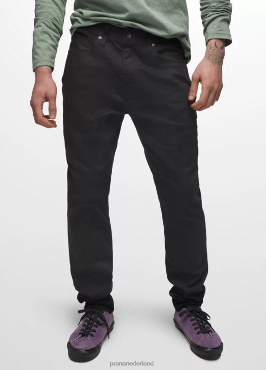 prAna bodems VP06P978 Heren bridger slanke, taps toelopende jeans Black Out