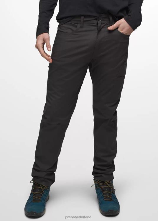 prAna bodems VP06P988 Heren dubbele piek broek houtskool