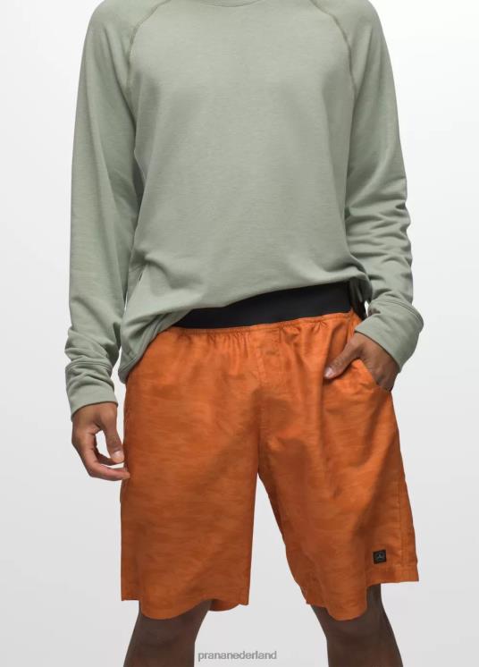 prAna bodems VP06P1014 Heren mojo kort gedroogde oranje vervagingscamouflage