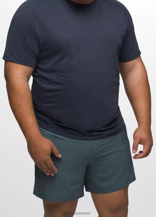 prAna bodems VP06P1024 Heren piek tot bestrating kort gevoerd grijs blauw