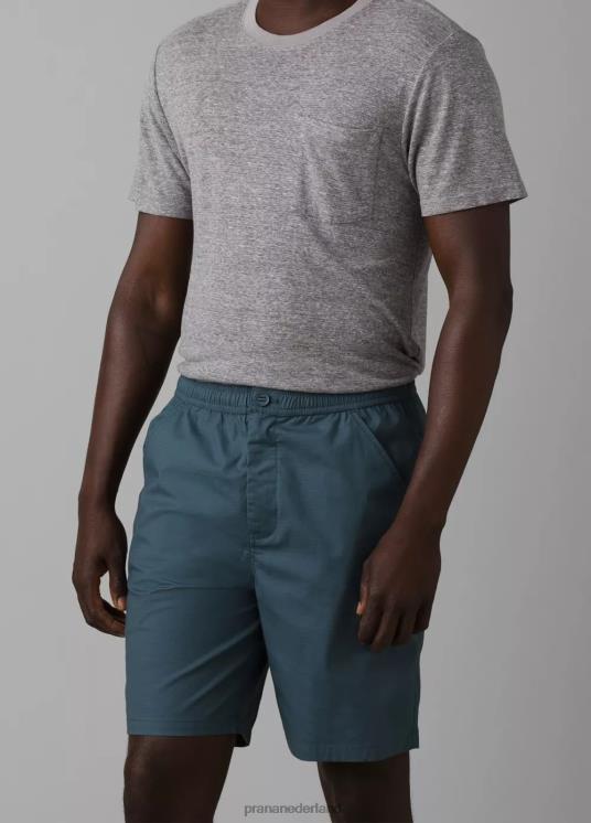 prAna bodems VP06P1059 Heren dubbele piek e-taille kort grijs blauw