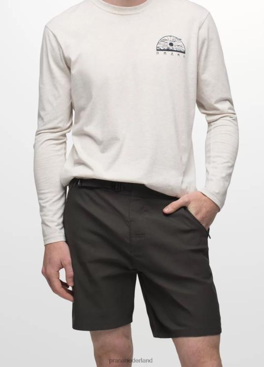 prAna bodems VP06P896 Heren stretch zion hybride kort ii donker ijzer