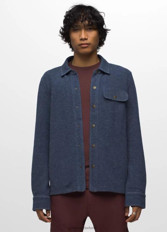 prAna kleding VP06P823 Heren incrediwool overshirt stormachtige nachtheide