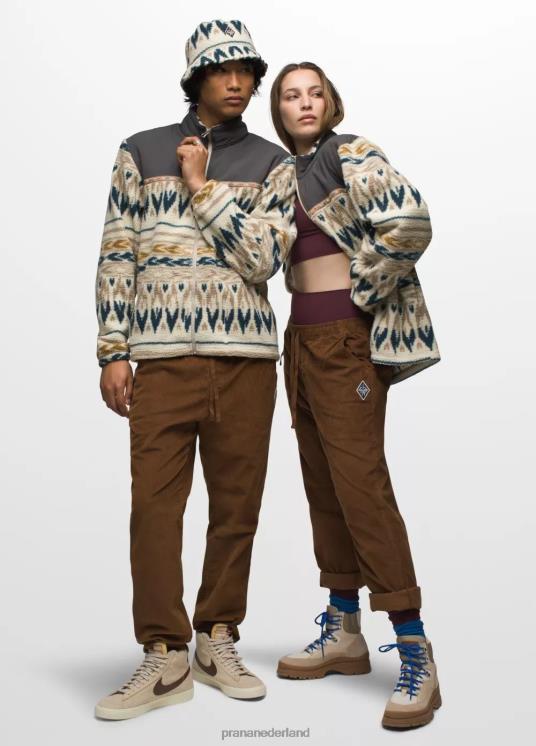 prAna kleding VP06P98 Heren orkaan fz fleece zandbank geo