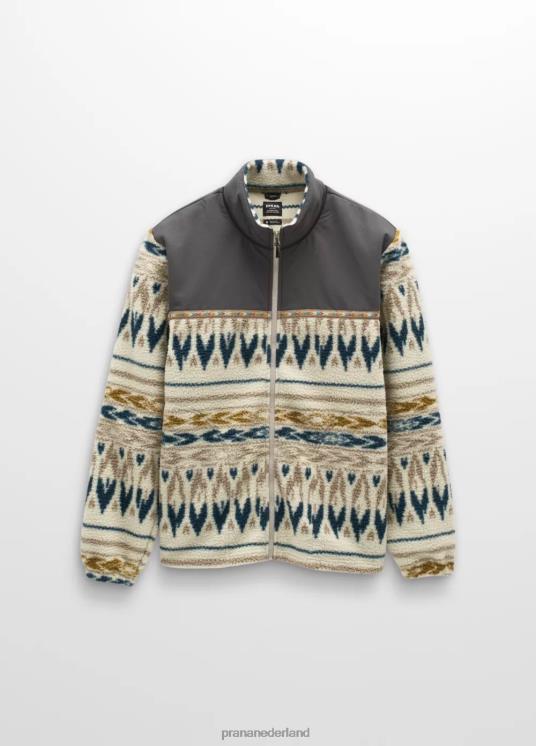 prAna kleding VP06P98 Heren orkaan fz fleece zandbank geo