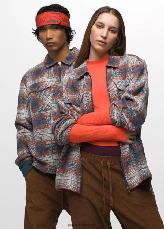 prAna kleding VP06P114 Heren Heritage-flanel met rits donkere lucht