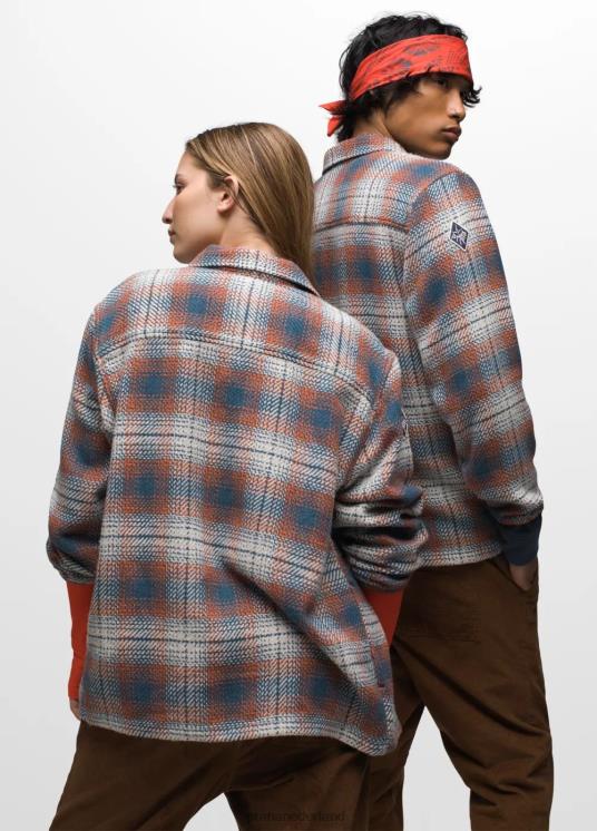 prAna kleding VP06P114 Heren Heritage-flanel met rits donkere lucht