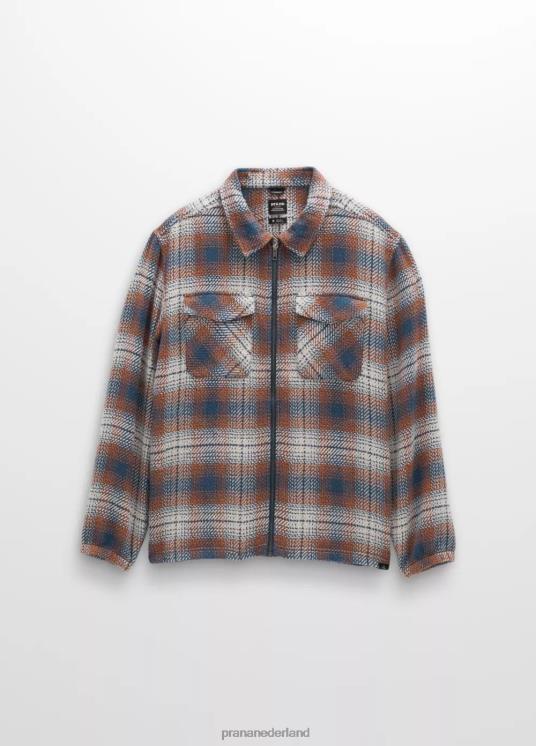 prAna kleding VP06P114 Heren Heritage-flanel met rits donkere lucht