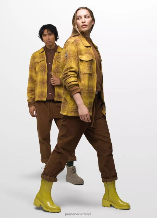 prAna kleding VP06P115 Heren Heritage-flanel met rits citroen