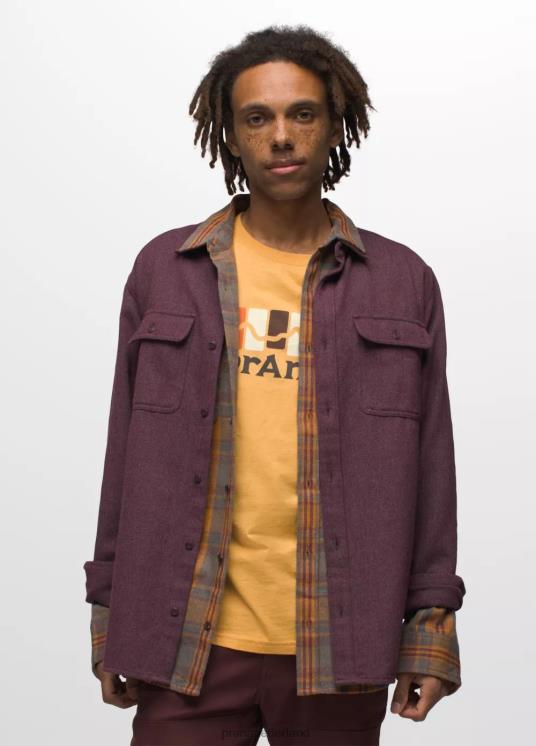 prAna kleding VP06P787 Heren Westbrook flanellen overhemd moerbei