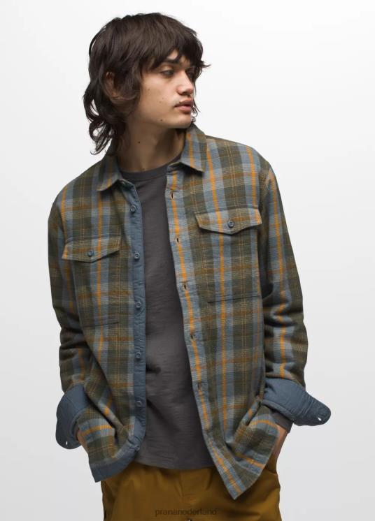 prAna kleding VP06P810 Heren koperen luchten bekleed flanel blauw verweerd