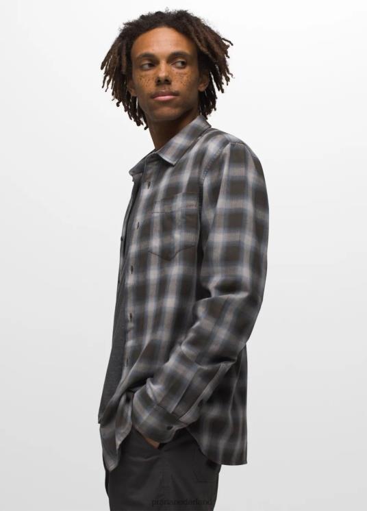 prAna kleding VP06P812 Heren los feliz flanellen overhemd blauw verweerd