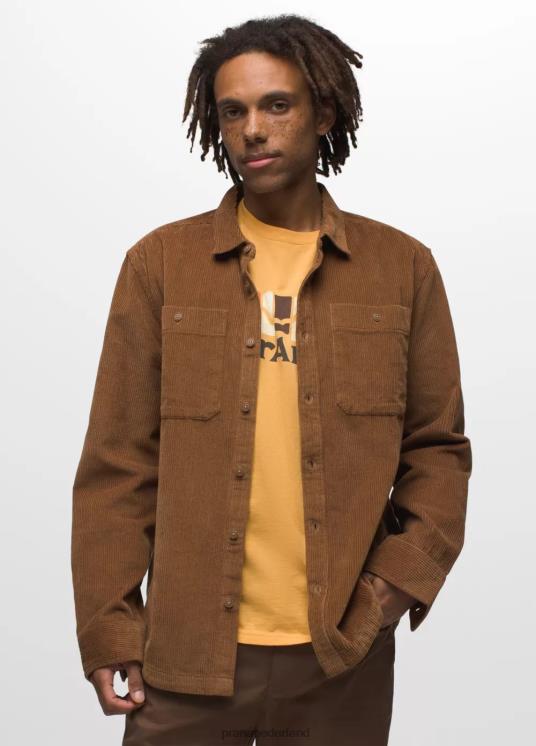 prAna kleding VP06P856 Heren ridgecrest lange mouw sepia