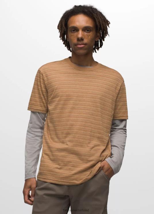 prAna kleding VP06P751 Heren T-shirt met bemanning gekruide streep