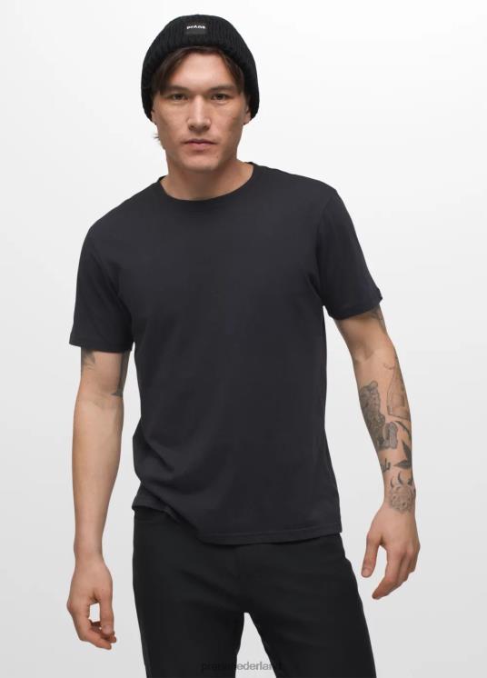 prAna kleding VP06P758 Heren T-shirt met bemanning zwart