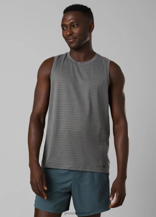 prAna kleding VP06P803 Heren missie routes tank grijze microstreep