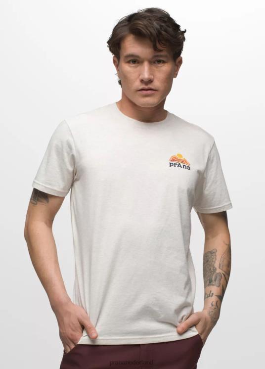 prAna kleding VP06P879 Heren grafisch T-shirt met korte mouwen havermout heide