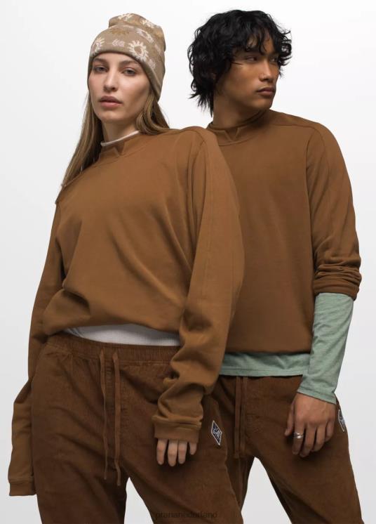 prAna kleding VP06P172 Heren slangenbeet sweatshirt sepia
