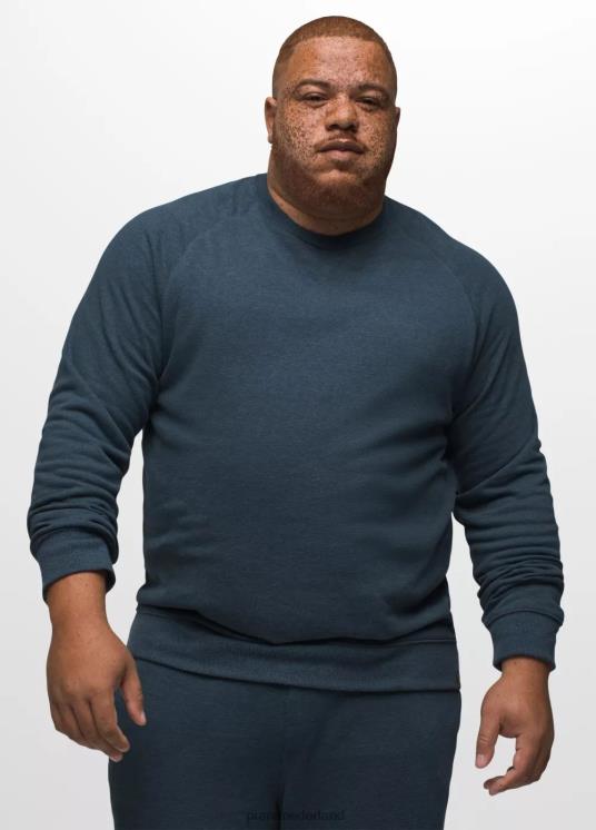 prAna kleding VP06P780 Heren Cardiff fleece-crew donkere lucht heide