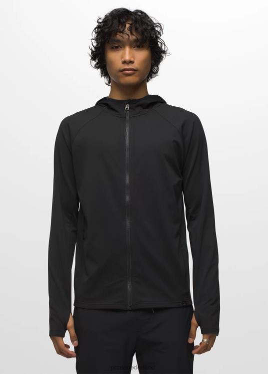 prAna kleding VP06P824 Heren Ice Flow-hoodie met volledige ritssluiting zwart