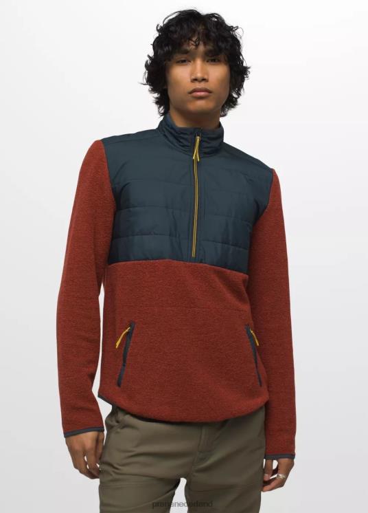 prAna kleding VP06P834 Heren incrediwool 1/2 ritssluiting roest heide