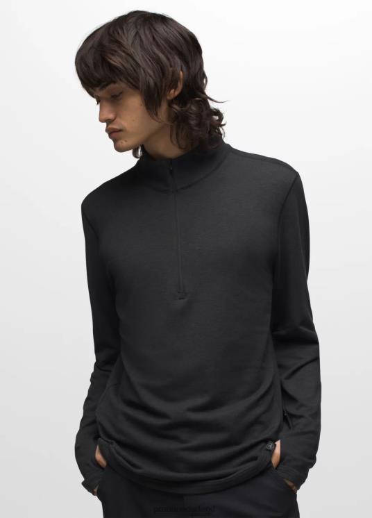 prAna kleding VP06P838 Heren hoogtetracker 1/4 zip ii zwart