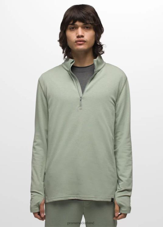 prAna kleding VP06P840 Heren hoogtetracker 1/4 zip ii mineraal groen