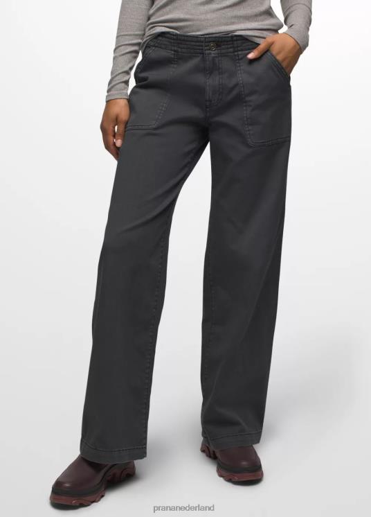 prAna bodems VP06P281 vrouwen Sancho broek met wijde pijpen houtskool