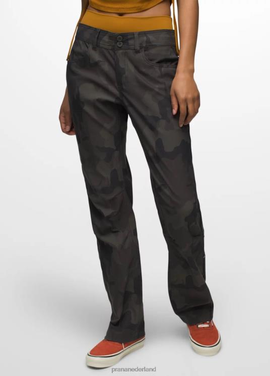 prAna bodems VP06P350 vrouwen halle broek ii houtskool camouflage
