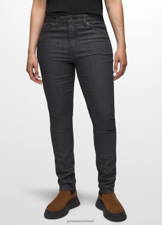 prAna bodems VP06P393 vrouwen Kayla jeans met hoge taille denim effen