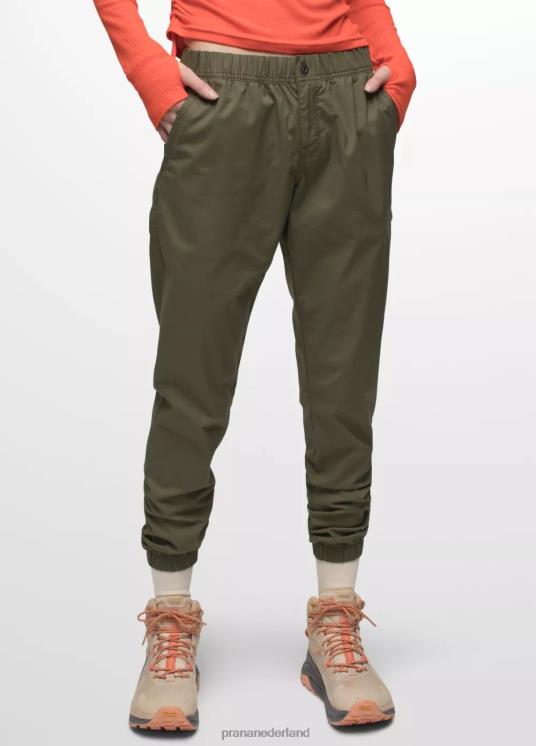 prAna bodems VP06P417 vrouwen dubbele piek jogger lading groen