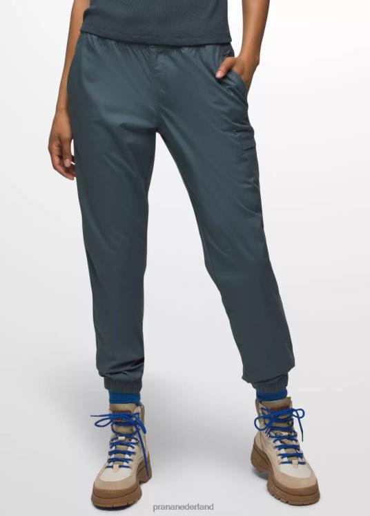prAna bodems VP06P419 vrouwen dubbele piek jogger grijs blauw