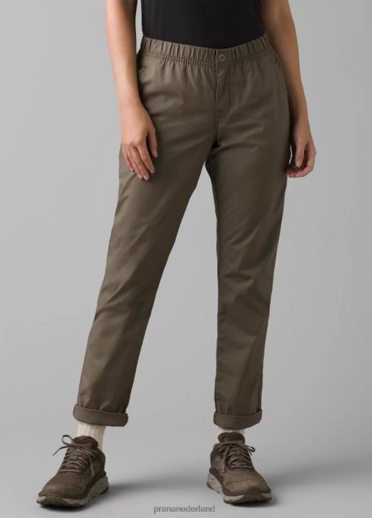 prAna bodems VP06P443 vrouwen allround broek met dubbele piek modder