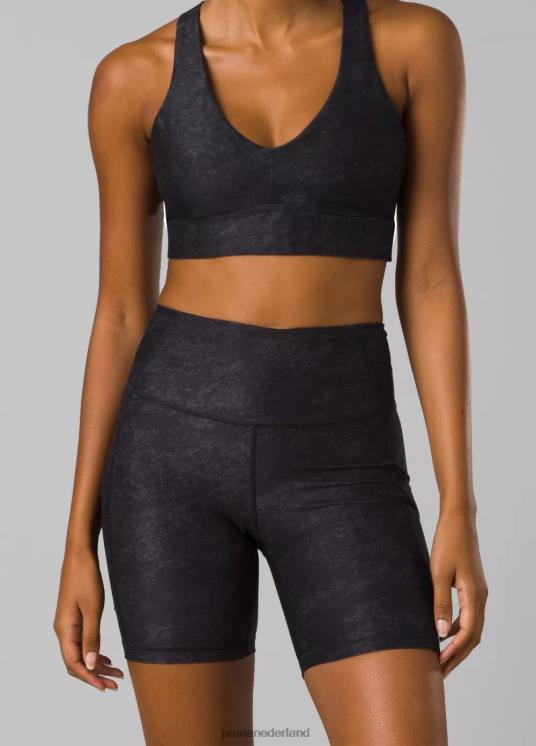 prAna bodems VP06P522 vrouwen electra short ii bedrukt zwart zandstralen