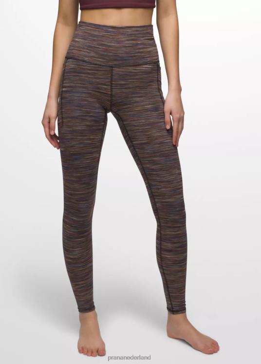 prAna bodems VP06P338 vrouwen Luxara impresa legging met zak moerbei spacedye