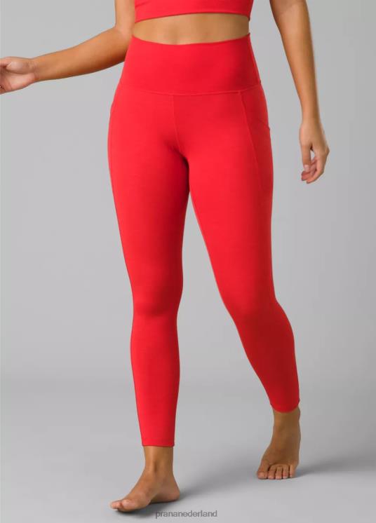 prAna bodems VP06P472 vrouwen Becksa 7/8 legging karmijnrode heide