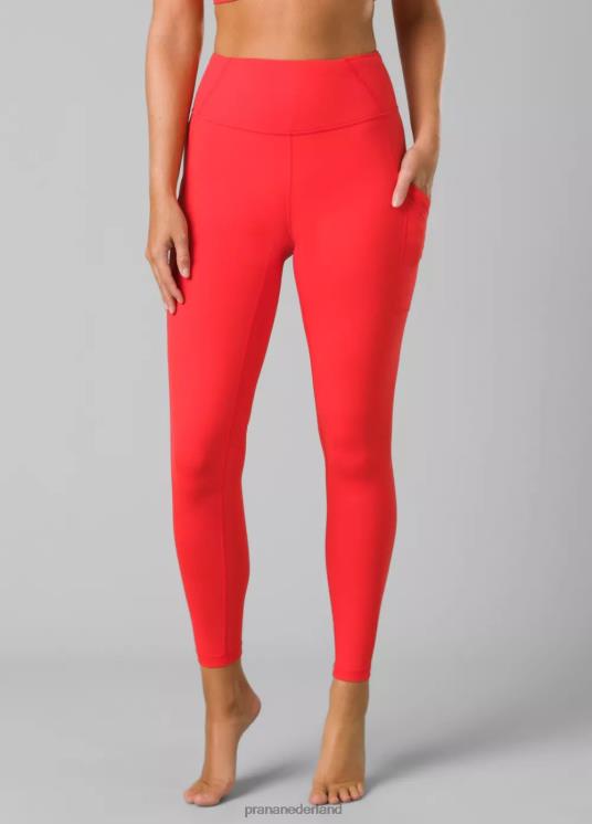 prAna bodems VP06P482 vrouwen electra-legging ii karmijn rood