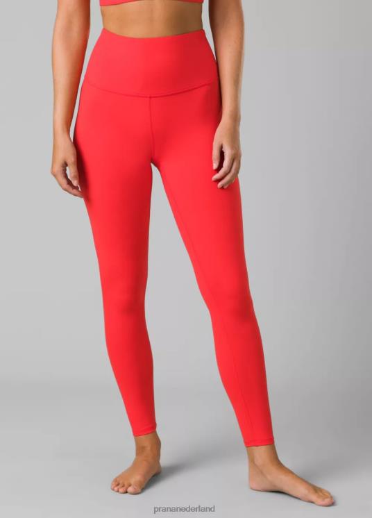 prAna bodems VP06P484 vrouwen Layna 7/8 legging karmijn rood