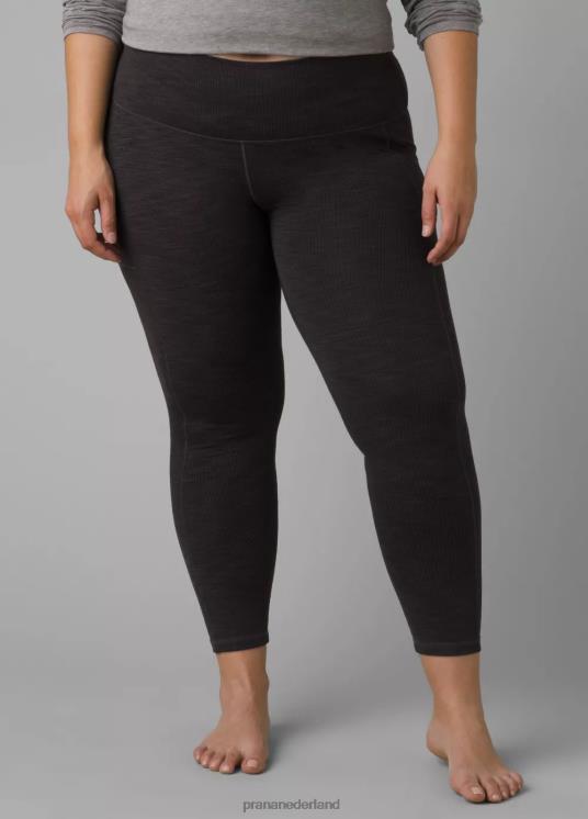 prAna bodems VP06P530 vrouwen becksa 7/8 legging plus zwarte heide