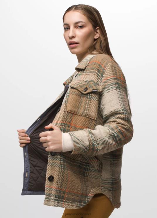 prAna kleding VP06P60 vrouwen lagere valt flanellen jas rogge groen