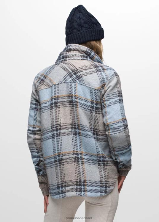 prAna kleding VP06P61 vrouwen lagere valt flanellen jas groot hemelsblauw