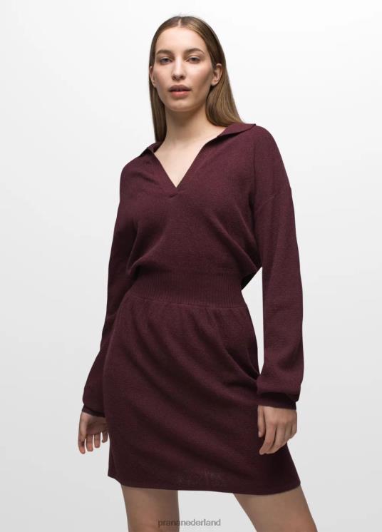 prAna kleding VP06P546 vrouwen Milani jurk met v-hals moerbei