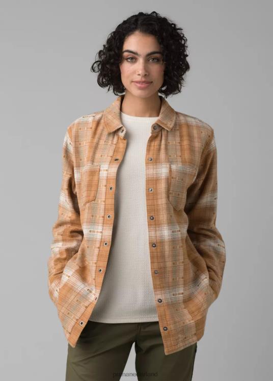 prAna kleding VP06P247 vrouwen Emerick gevoerd flanel bruin aan boord gaan