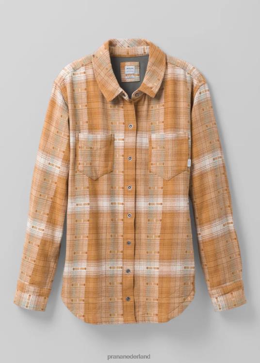 prAna kleding VP06P247 vrouwen Emerick gevoerd flanel bruin aan boord gaan
