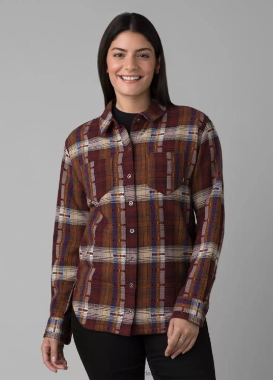 prAna kleding VP06P248 vrouwen Emerick gevoerd flanel rabarber