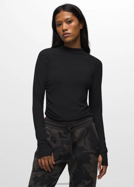 prAna kleding VP06P41 vrouwen vlammende ster lange mouw zwart