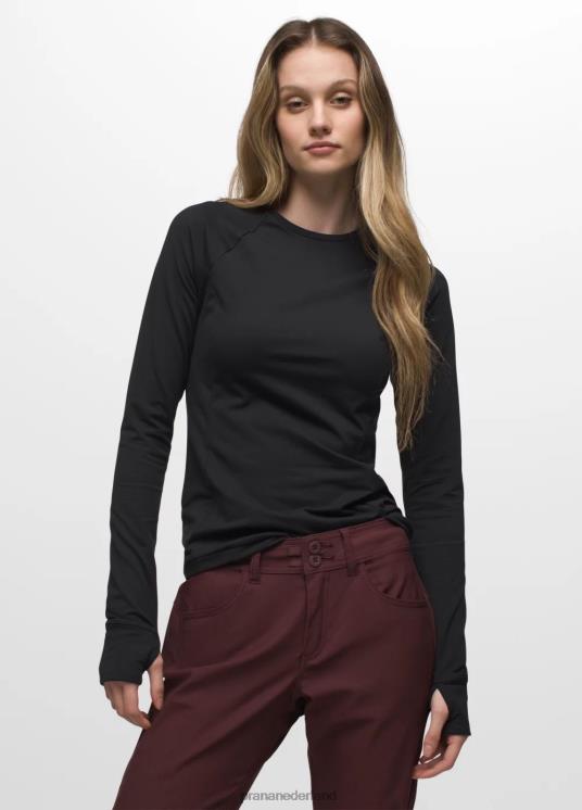 prAna kleding VP06P89 vrouwen ijsstroom ronde hals zwart