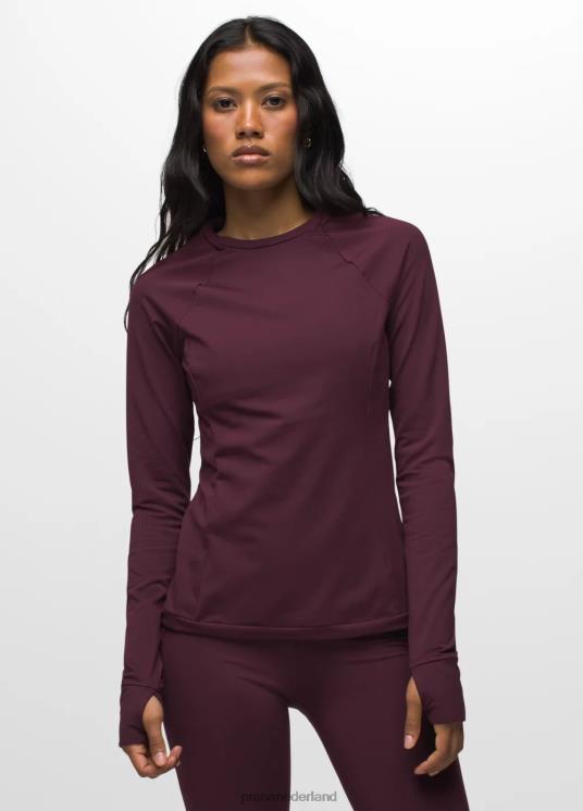 prAna kleding VP06P91 vrouwen ijsstroom ronde hals moerbei